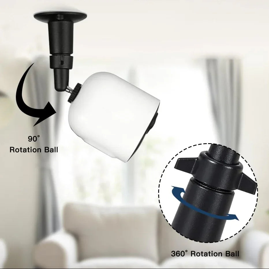 Sienas Stiprinājums Viedām Kameram 1/4″ ABS - Burzmart.lv