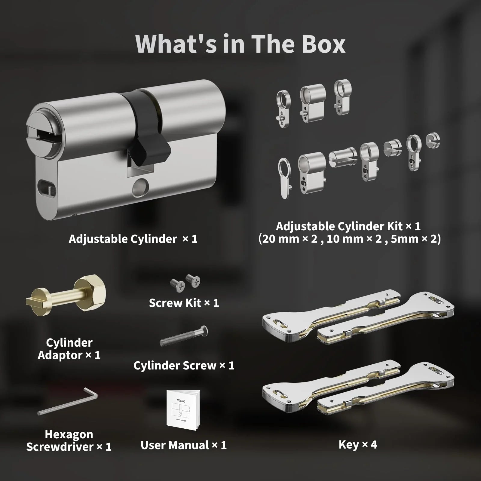 Universāls Cilindrs Viedām Durvju Slēdzenēm Aqara - Burzmart.lv