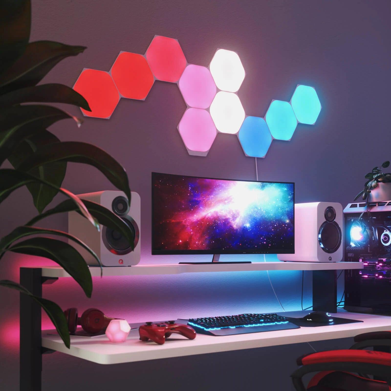 Viedā Sienas Lampa Nanoleaf Shapes Hexagons - Burzmart.lv