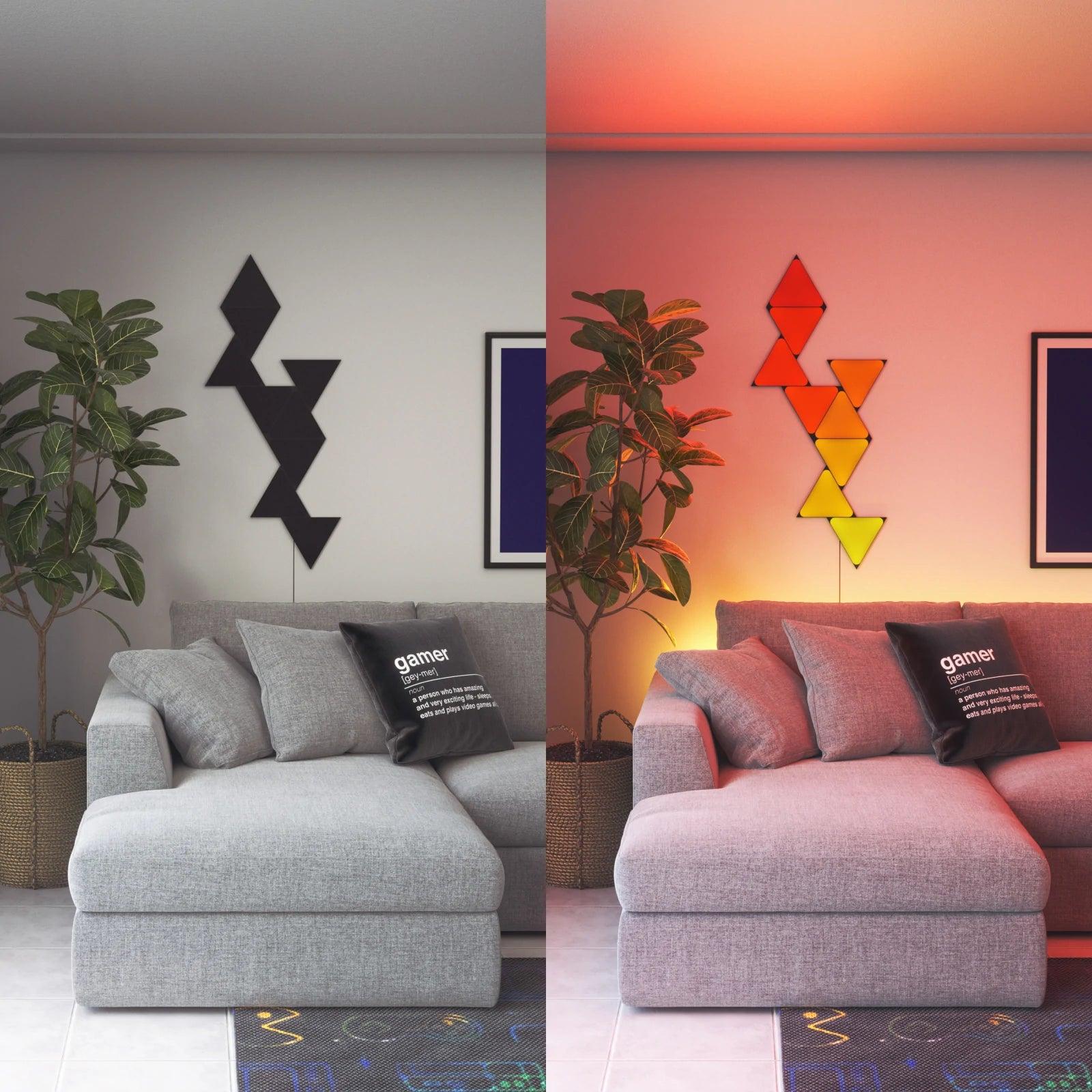 Viedā Sienas Lampa Nanoleaf Shapes Mini Triangles - Burzmart.lv