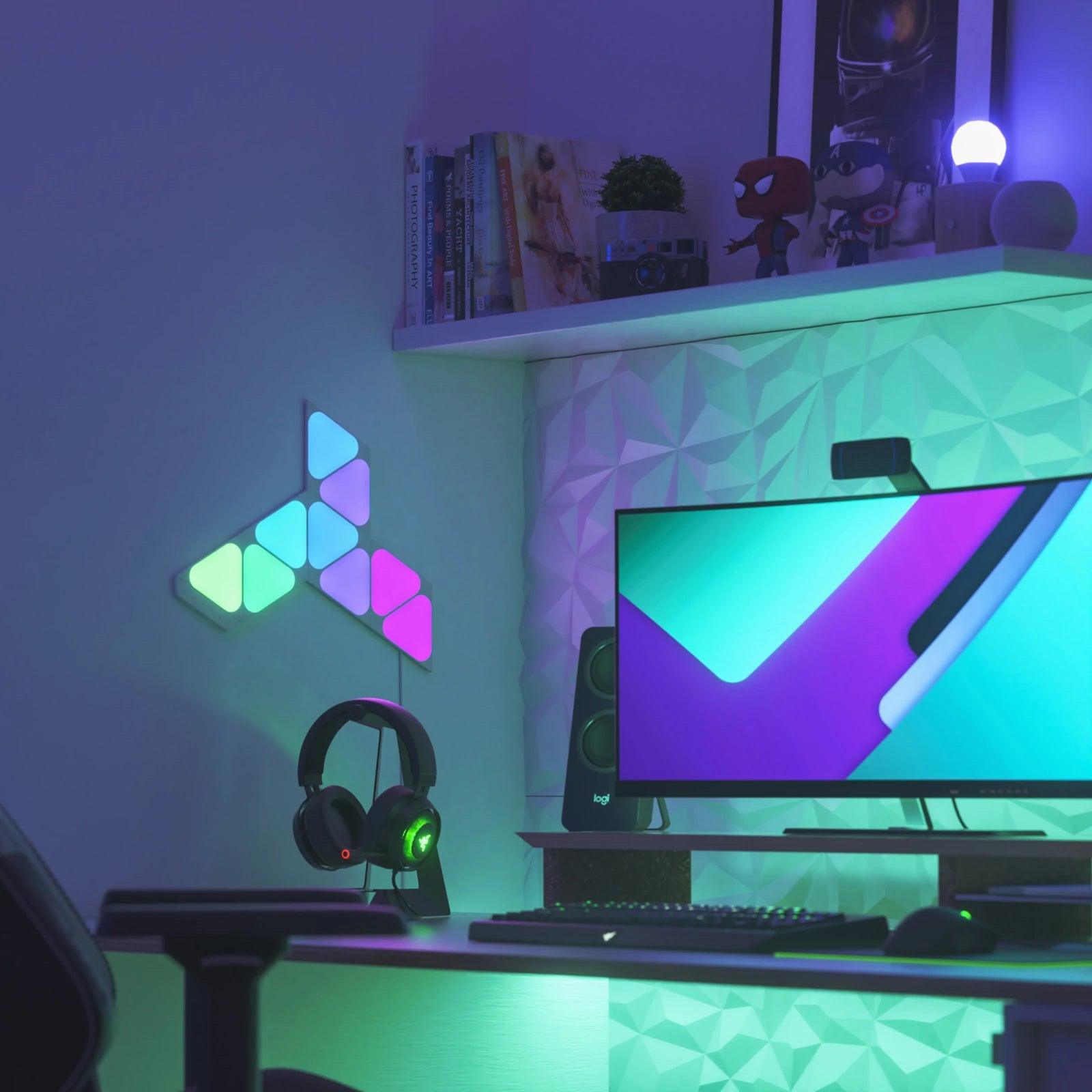 Viedā Sienas Lampa Nanoleaf Shapes Mini Triangles - Burzmart.lv