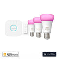 Viedais Apgaismojuma Komplekts Philips Hue 3xWhite and color ambiance E27 - Burzmart.lv