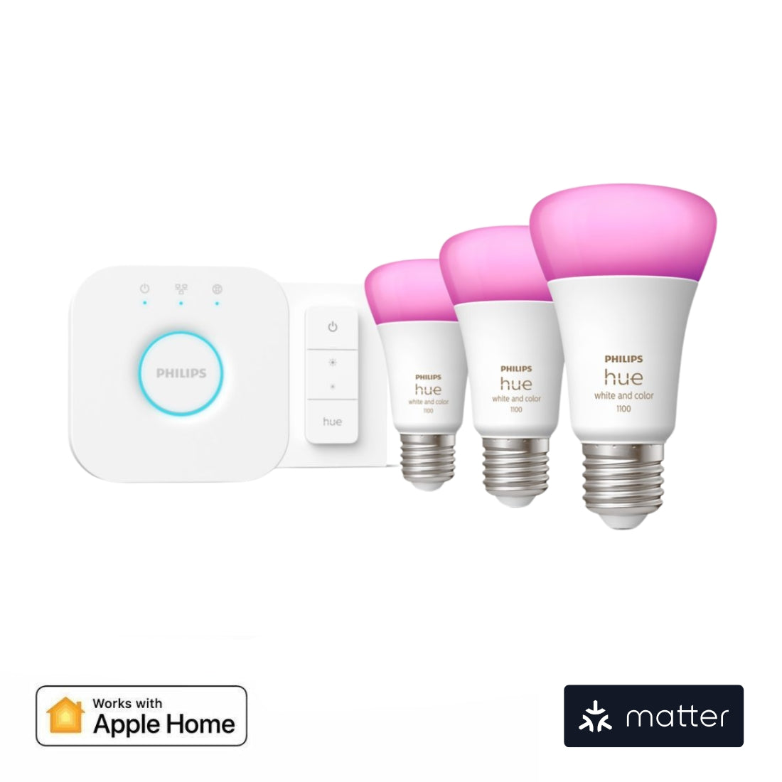 Viedais Apgaismojuma Komplekts Philips Hue 3xWhite and color ambiance E27 - Burzmart.lv