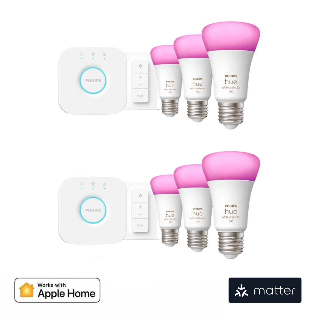 Viedais Apgaismojuma Komplekts Philips Hue 3xWhite and color ambiance E27 - Burzmart.lv