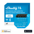 Viedais Relejs Shelly 1L Gen3 Matter (No neutral) - Burzmart.lv