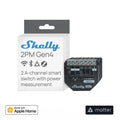 Viedais Relejs Shelly 2PM Gen4 (Matter) - Burzmart.lv