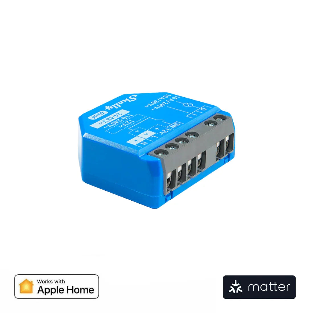 Shelly 1 Gen4 Smart Switch – Matter, Zigbee & Wi-Fi Home Control