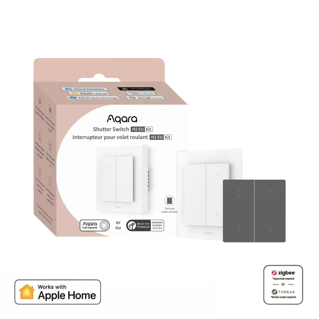 Viedais Žalūziju Slēdzis Aqara H2 EU - Burzmart.lv